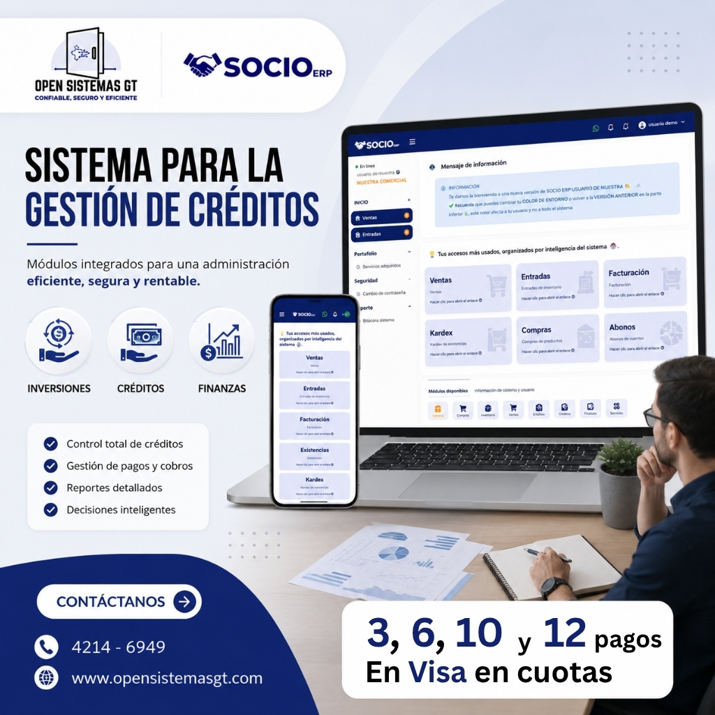 Sistema de créditos y préstamos en la nube